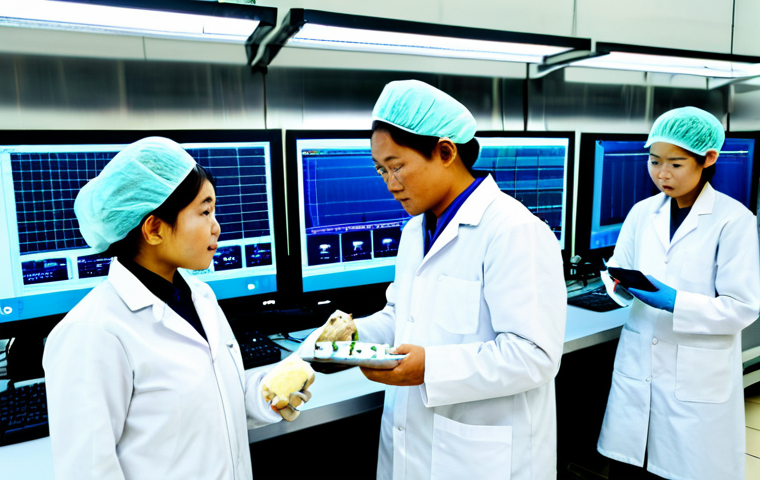 푸드테크 산업에서의 데이터 활용 방법 - Optimized Food Supply Chain**

Prompt: "A bustling marketplace scene in Vietnam. Focus on fresh prod...