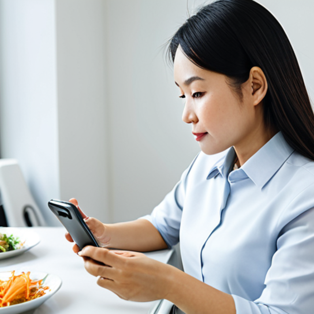 푸드테크에 대한 소비자 인식 조사 - Busy Professional Choosing Healthy Meal**

"A fully clothed, professional Vietnamese woman in her 30...