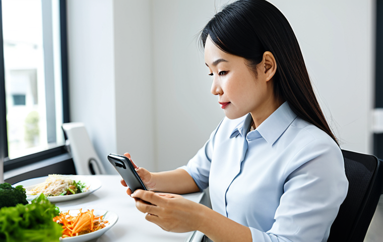 푸드테크에 대한 소비자 인식 조사 - Busy Professional Choosing Healthy Meal**

"A fully clothed, professional Vietnamese woman in her 30...