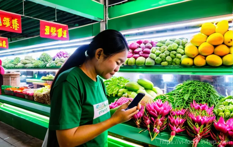 푸드테크와 건강한 식생활의 연관성 - Prompt 1: Transparent Food Journey in a Vietnamese Market**