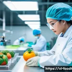 Home 20 푸드테크의 표준화 및 인증 이슈 - A modern Vietnamese foodtech startup laboratory with diverse plant-based and animal-based food produ...